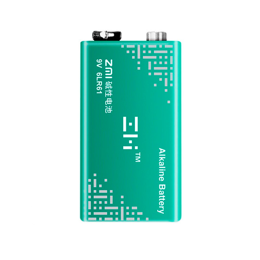 Батарейка алкалиновая  Xiaomi ZMI 6LR61 (1шт, 9V)